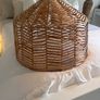 Kelly Hoppen vase with grasses & large wicker easy fit ceiling shade. Image 4