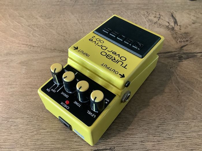 Boss OD-2 Turbo OverDrive (MIT, Black Label, 12V ACA) vintage guitar pedal