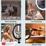 1pc 25.4cm LED Ring Fill Light Cabinet Phone Holder Mirror Lighting Image 3
