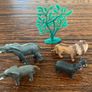 toys - 4 animals and a tree Image 3