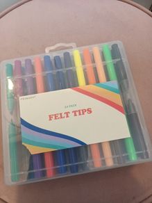 Stationary 24 pack felt tip pens with multi points
