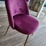 Purple Velvet Dining Chairs Image 2