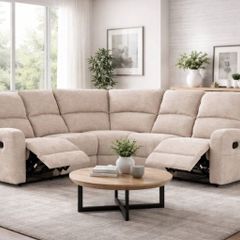 New Paris Fabric Corner Recliners