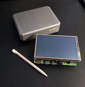 Raspberry PI 4 Model B + 3.5'' display touch + metal case + HDMI cable