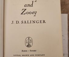 Franny And Zooey. By D. J. Sallinger. First Edition Hardback In Good Condition. 37.