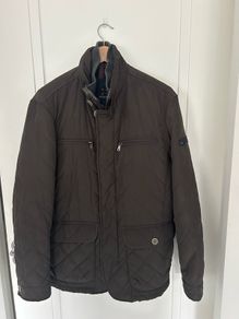 mens khaki green quilted jacket from brands stones