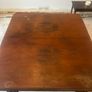 Extendable Solid Wooden Dining Table Vintage Style Image 2