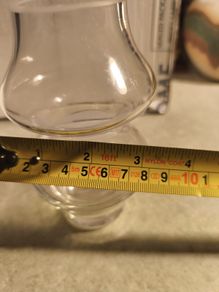 Krosno Poland Heavy Clear Lead Crystal Etched Floral  Bud Vase