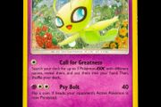 Celebi SM224 Rare Holo Black Star Promo S&amp;M Sun and Moon Pokemon Card Swirl