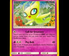 Celebi SM224 Rare Holo Black Star Promo S&M Sun and Moon Pokemon Card Swirl
