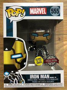 Funko Marvel: Iron Man Model 39 (GITD Exclusive) #555