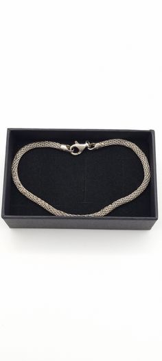 Rope Chain Sterling Silver Bracelet