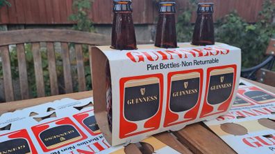 Vintage Guinness 3 Pint Bottle Pack Holder