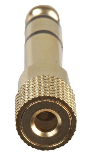 Gold 3.5mm to 6.35mm Stereo Jack