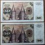 Germany (Federal Republic) - Set of 2 Banknotes: 50 Mark 1970 1980 33a 33d XF-AU Image 2