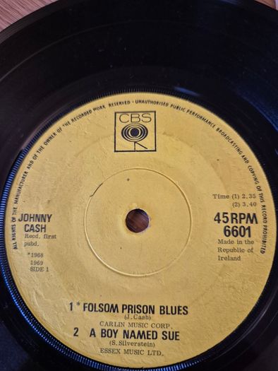 Johnny Cash - Folsom Prison Blues E.P Irish pressing