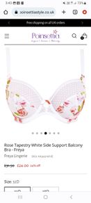Freya Rose Tapestry - Side Support Balcony Bra 30F - Brand New RRP 38