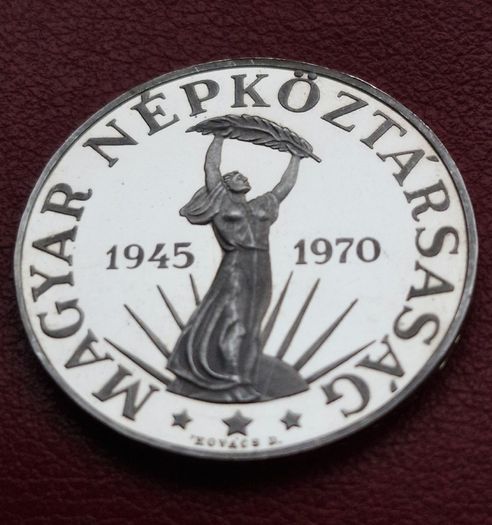 Hungary / Magyar  50 Forint Liberation Silver Coin