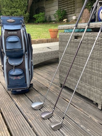 Full set golf clubs and bag