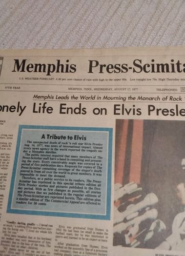 Newspaper   Original Memphis  Press