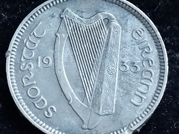 Ireland - 1933 - 3 Pence - Hare - TONED - KM.4 - [2727]