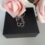 New in Box silver pendant with real diamonds Image 5