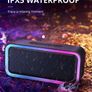 2022 RGB Lights Bluetooth Speaker, 10W Small Portable Wireless Bluetooth Speaker w/HD Stereo, IPX5 Waterproof, 18H Playtime, Mic, TF Card, Mini Speakers for Home Garden Party Camping Travel (FREE POSTAGE) Image 4
