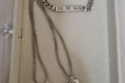 Men's double-sided necklace and bracelet