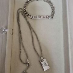 Men's double-sided necklace and bracelet