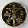 Pope John Paul II Vatican St Peters | 133 grams Gold plated Proof Image 3