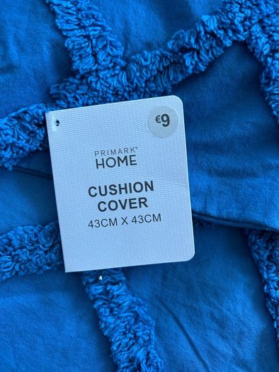 NEW Blue Cushion Covers x2