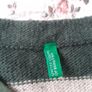 Benetton jumper wool green striped 11 12  years Image 3