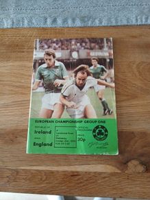 Ireland V England European Championship 1978 Football programme
