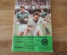 Ireland V England European Championship 1978 Football programme