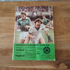 Ireland V England European Championship 1978 Football programme