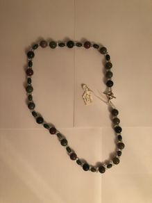 Agate & Clear quartz necklace