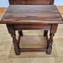 Vintage Old Charm Solid Oak Nest of 3 Tables  Tudor Style Wood Bros Image 6