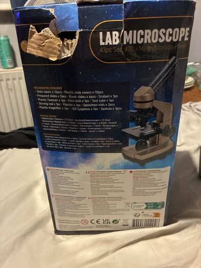 Beginner Science Microscope Set (400x Magnification)