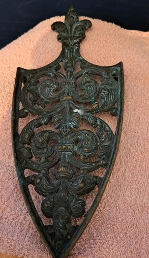 Vintage cast iron trivet