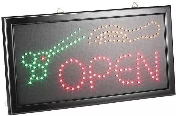 Beauty Salon LED Animated Open Scissor Sign Barber Store Neon Business Hair Shop