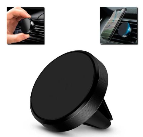 Air Vent Holder 360 degrees In car Magnetic Rotative Universal for Smartphones Black