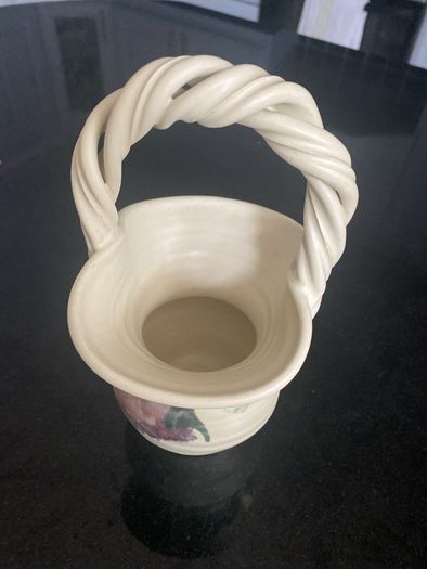 Ballydoughan pottery basket style vase
