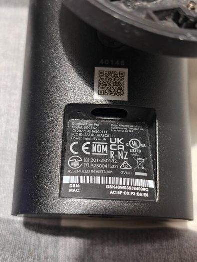 Ring Outdoor Camera 4K Pro Plug-In Black