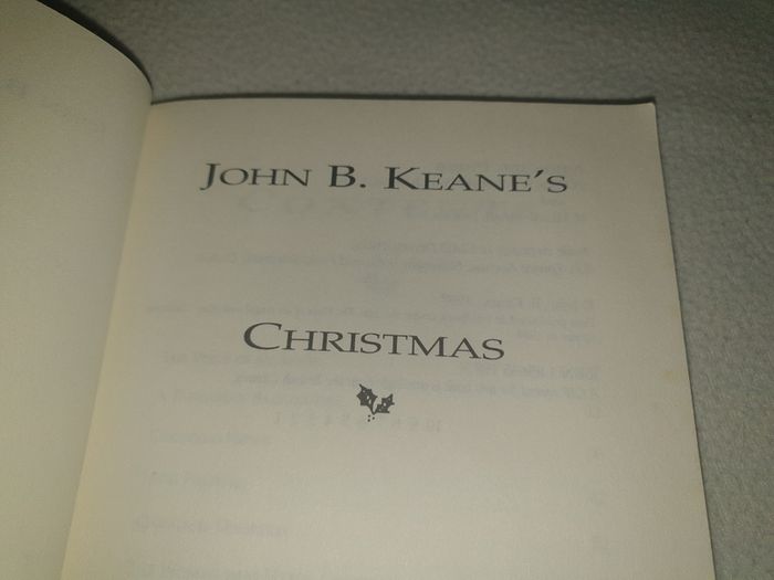 Now Reduced John B Keanes Christmas  Paperback Book For Sale Here