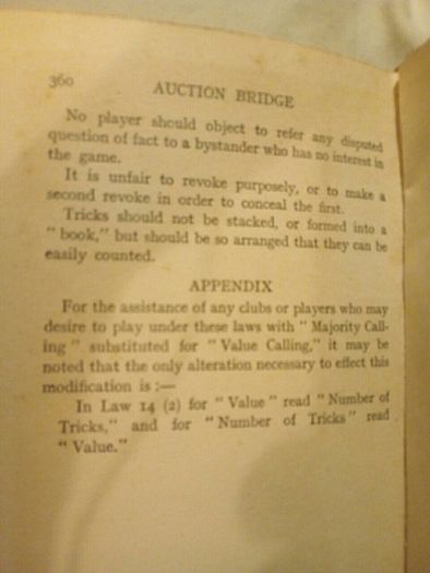Book Auction Bridge Laws&Principles Art and Practice