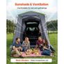 Large SUV Tent for 5-9 Person, 10.6 x 8 FT All-Season SUV Tailgate Tent with Ventilated Door & Mesh Windows, PU3000mm Waterproof Dual-Use Car Rear Hatch Tents for Outdoor Camping Hiking Image 5