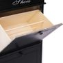 Shoe Cabinet Black 50x28x98 cm Paulownia Wood Image 4