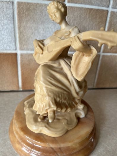 Vintage Midcentury Lady playing a Mandilin