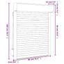 Roller Shutter Aluminium 80x100 cm White Image 7