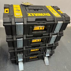 Dewalt storage boxes x4 heavy duty New